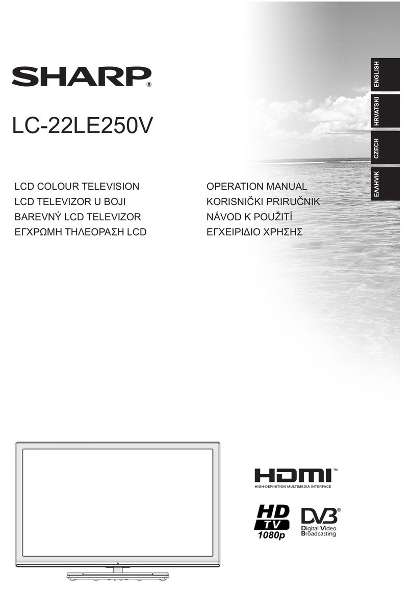 Sharp LC-22LE250V User manual