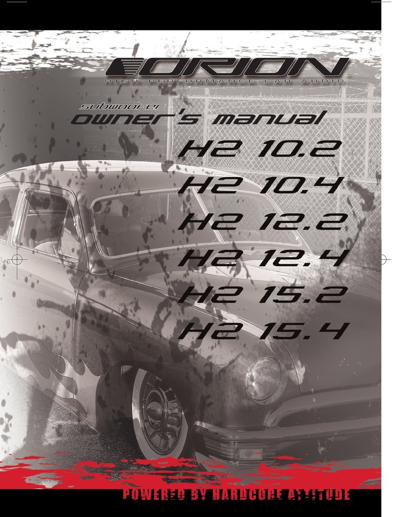 Orion H2 10.2 User manual