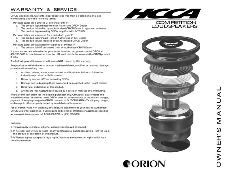 Orion HCCA10d specification