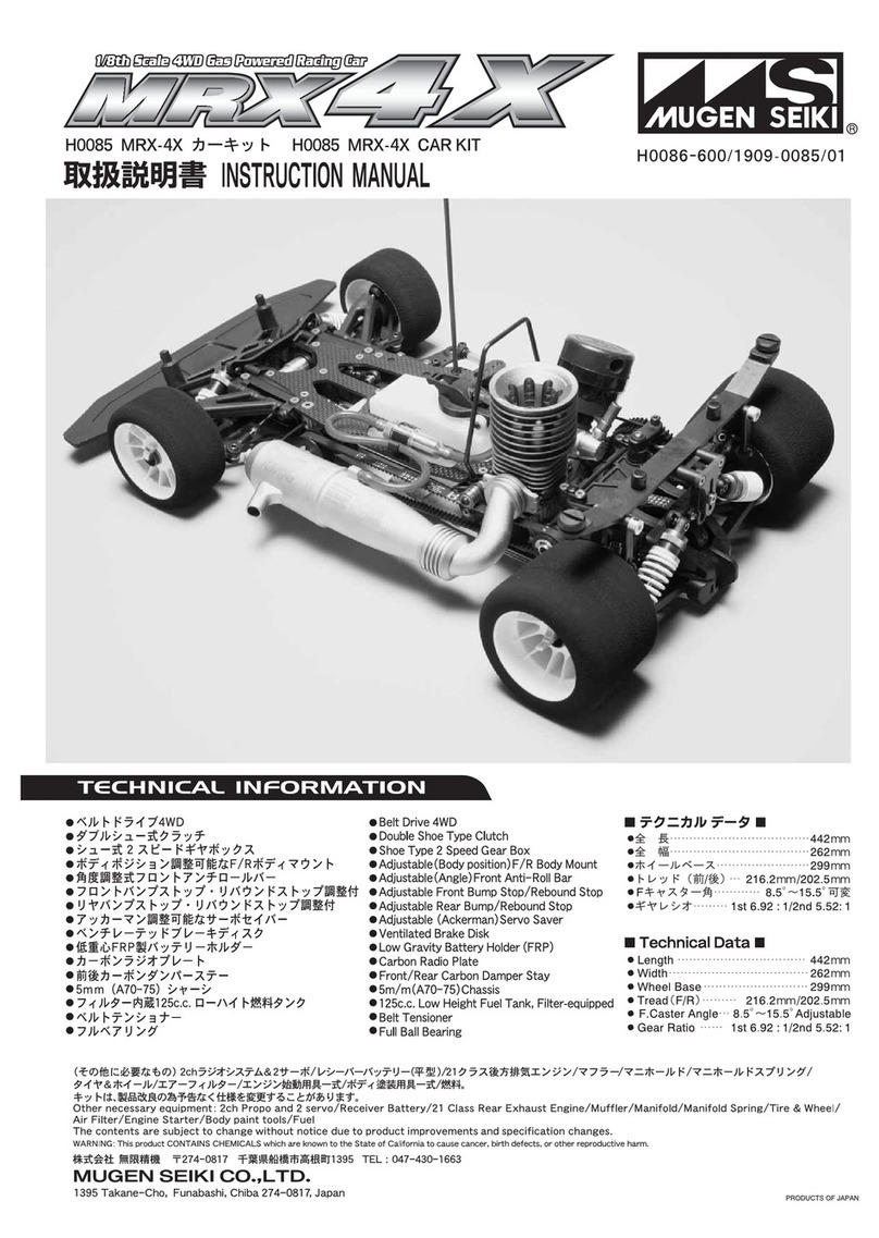 Mugen Seiki MRX-4X instruction manual