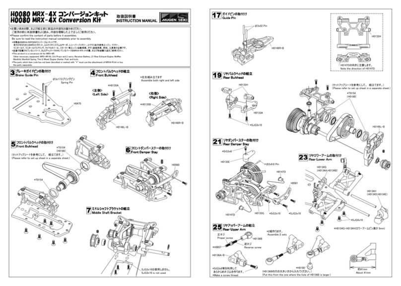 MUGEN H0080 MRX-4X instruction manual