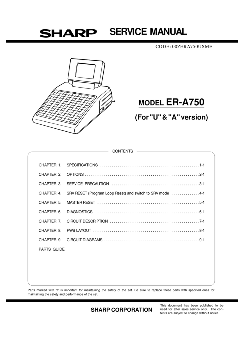 Sharp ER-A750 Service manual