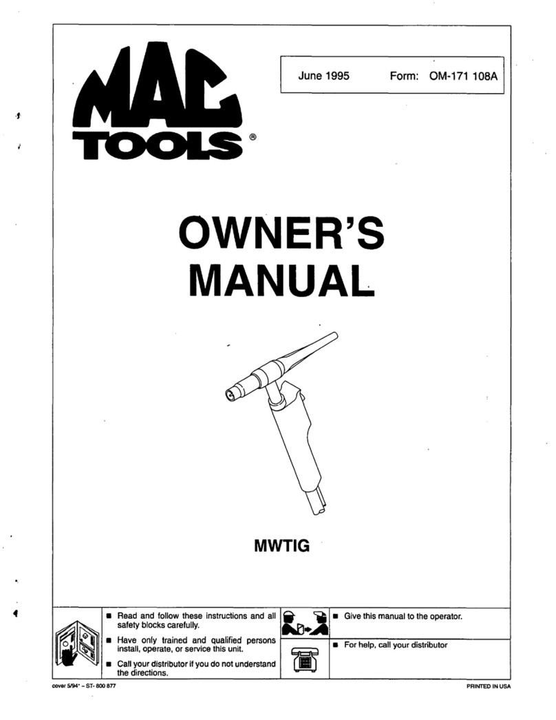 MAC TOOLS MWTIG User manual