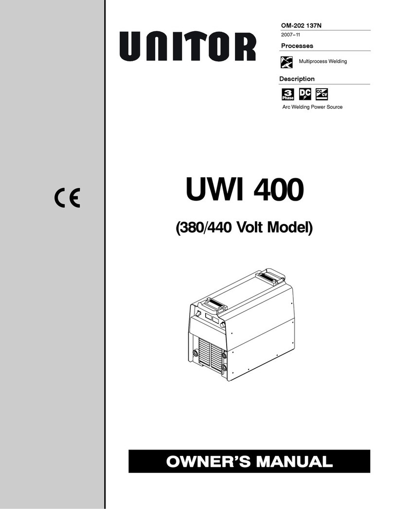 Unitor UNITOR UWI 400 owner's manual
