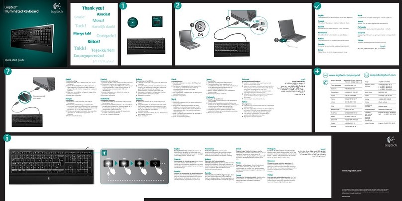 Logitech Illuminated Keyboard User manual