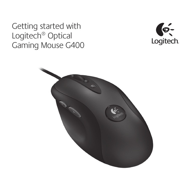 Logitech G400 User manual