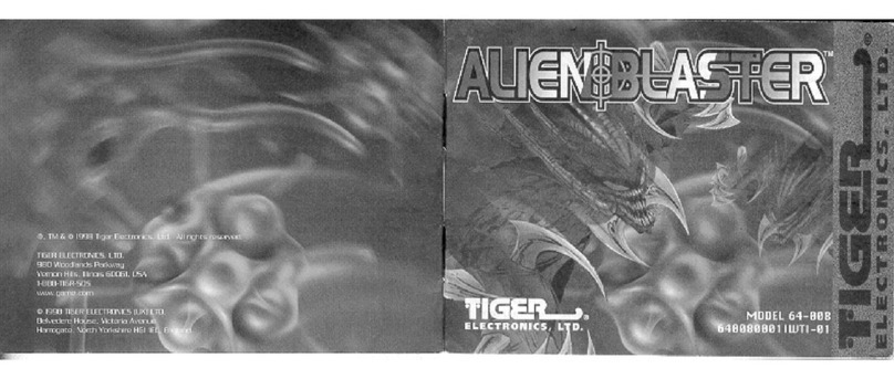 Tiger Electronics Alien Blaster 64-008 instructions