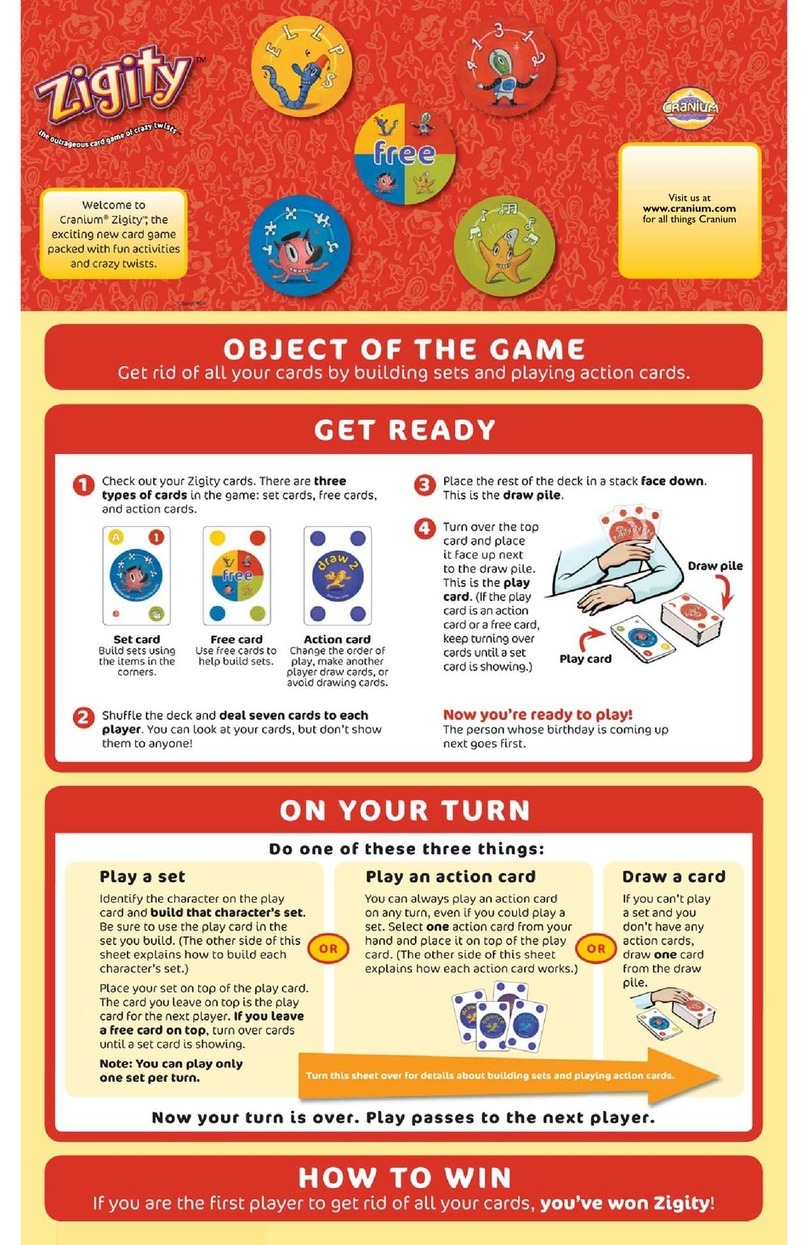 Cranium Zigity User manual Cranium Zigity User manual
