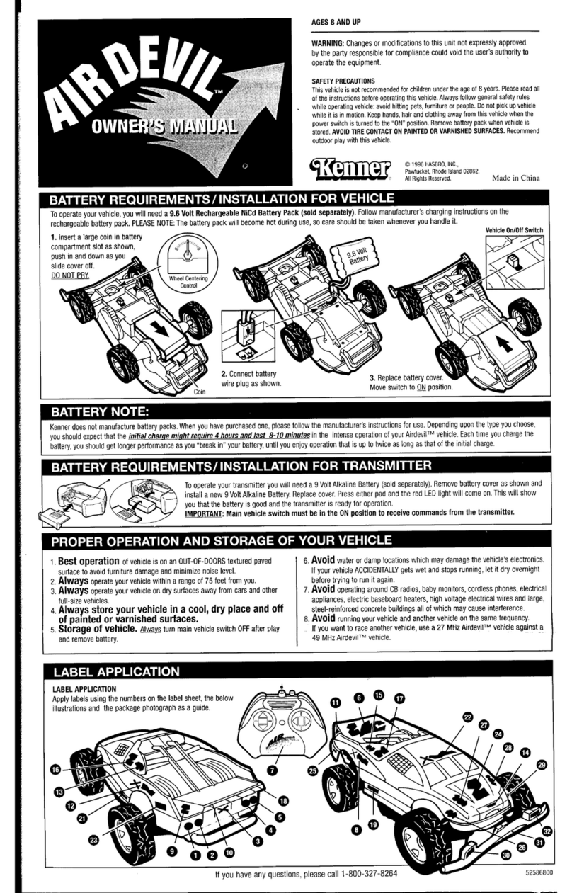 Kenner Air Devil owner's manual