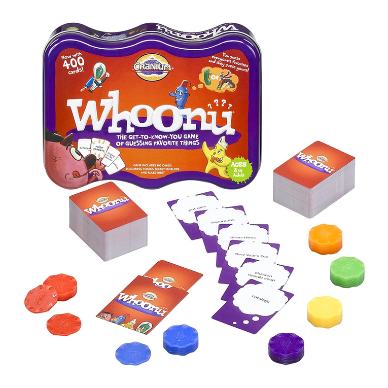 Cranium Whoonu User manual Cranium Whoonu User manual