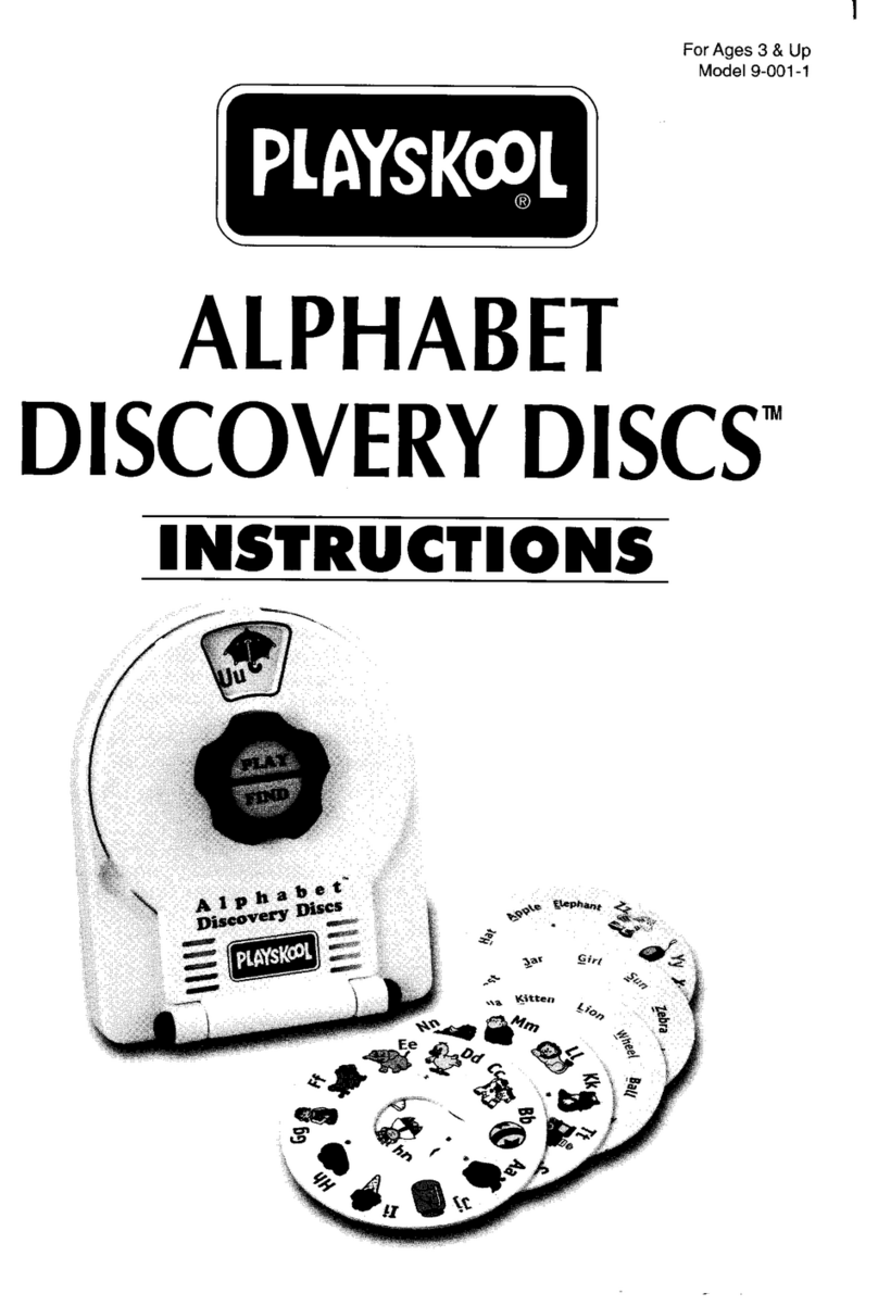 Playskool 9-001-1 User manual Playskool 9-001-1 User manual