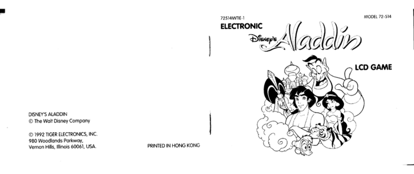 Tiger Electronics Disney's Aladdin 72-514 instructions