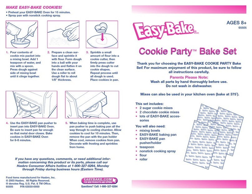 Easy-Bake Cookie Party Bake Set instructions