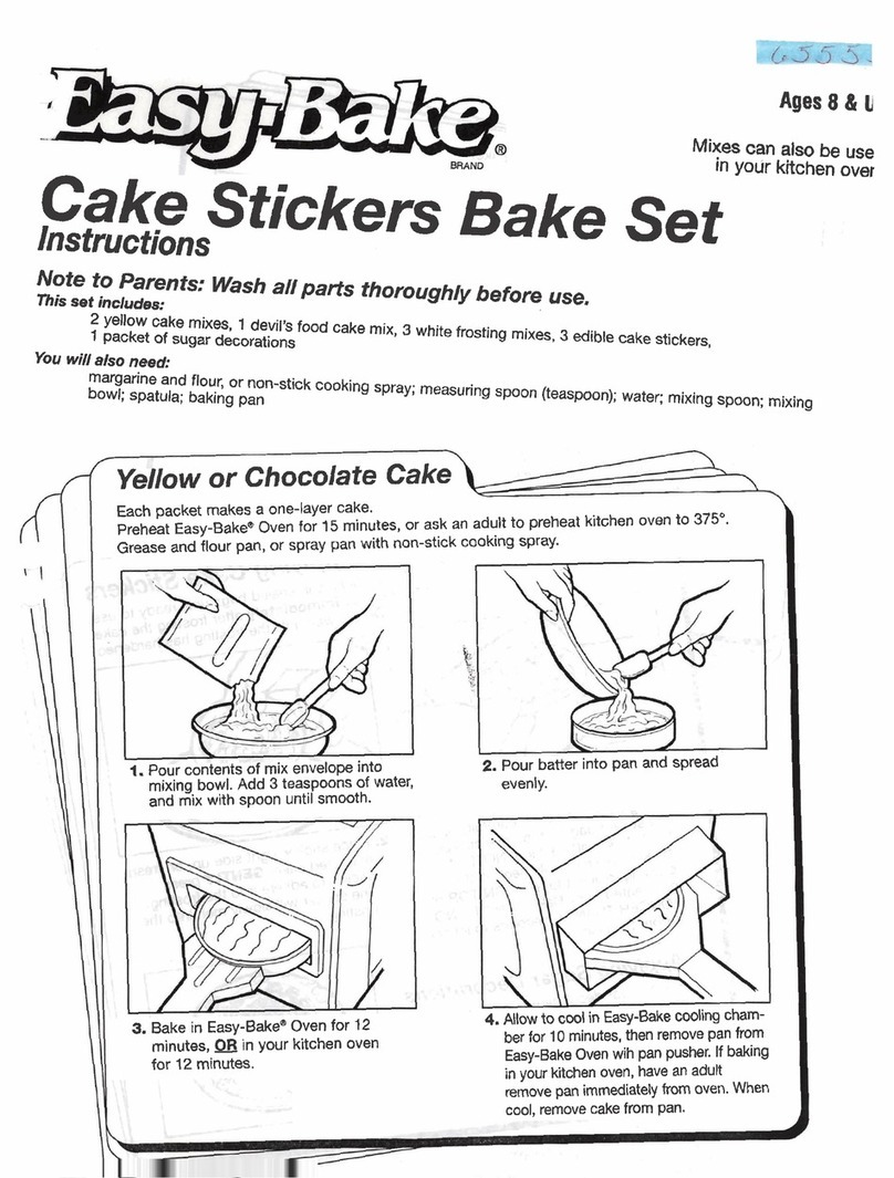 Easy-Bake Cake Stickers Bake Set instructions Easy-Bake Cake Stickers Bake Set instructions