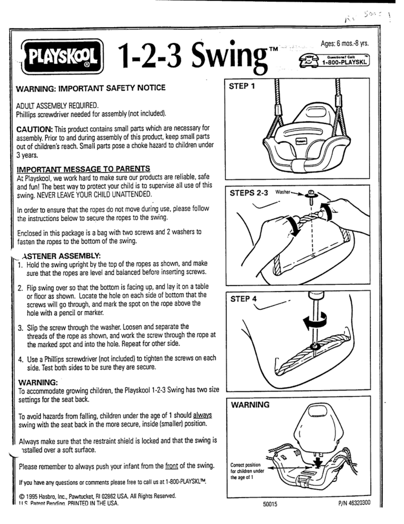 Playskool 1-2-3 Swing instructions