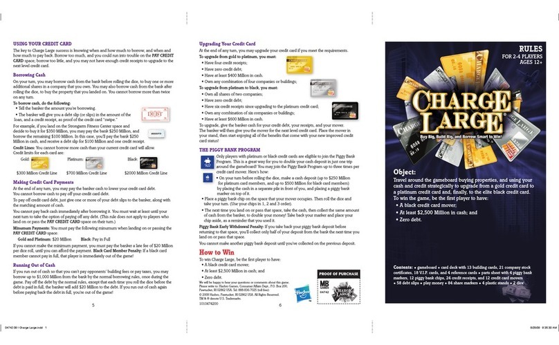 Milton Bradley Charge Large instructions