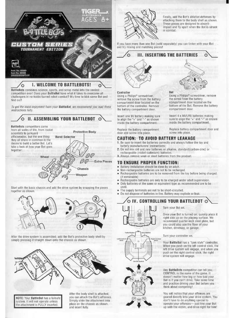Tiger Electronics Dr. Inferno Jr User manual