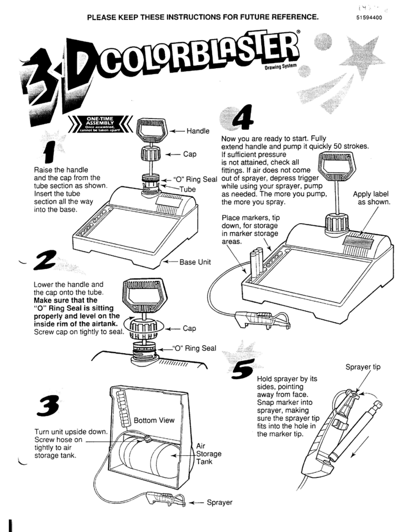 Kenner 3D Colorblaster instructions