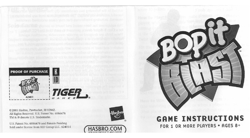 Tiger Games Bop It Blast instructions
