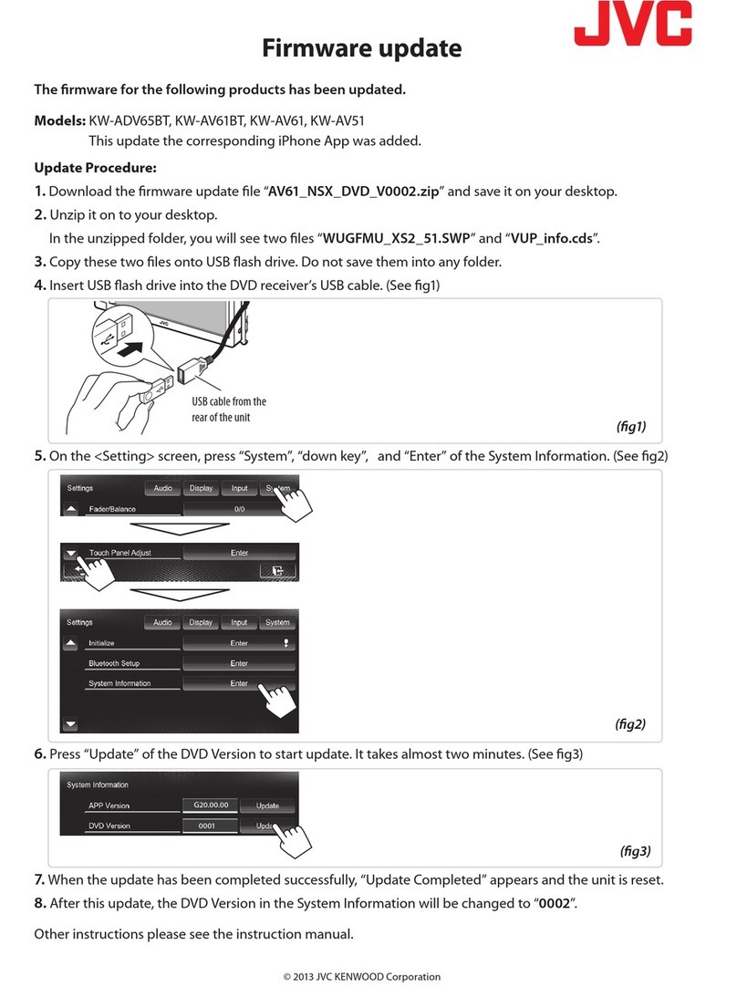 JVC KW-ADV65BT Use and care manual