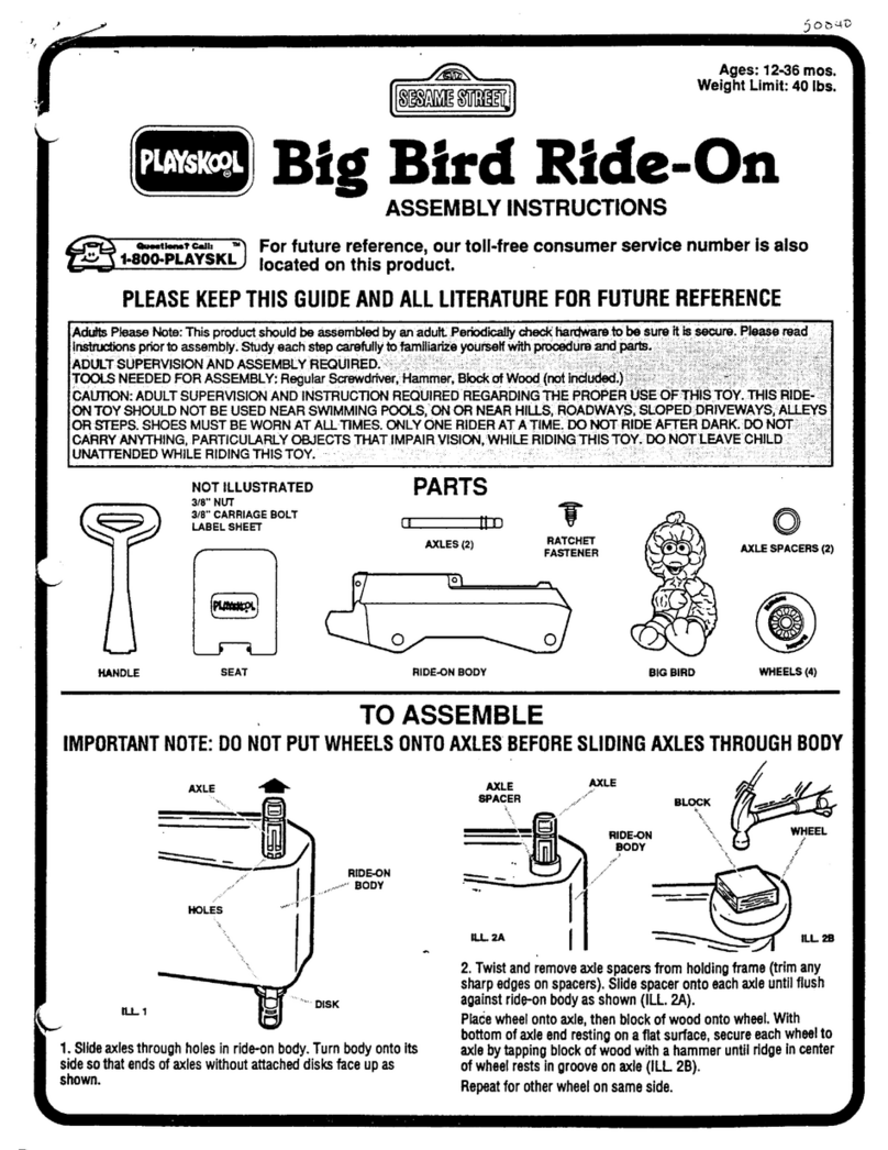 Playskool Big Bird Ride-On User manual