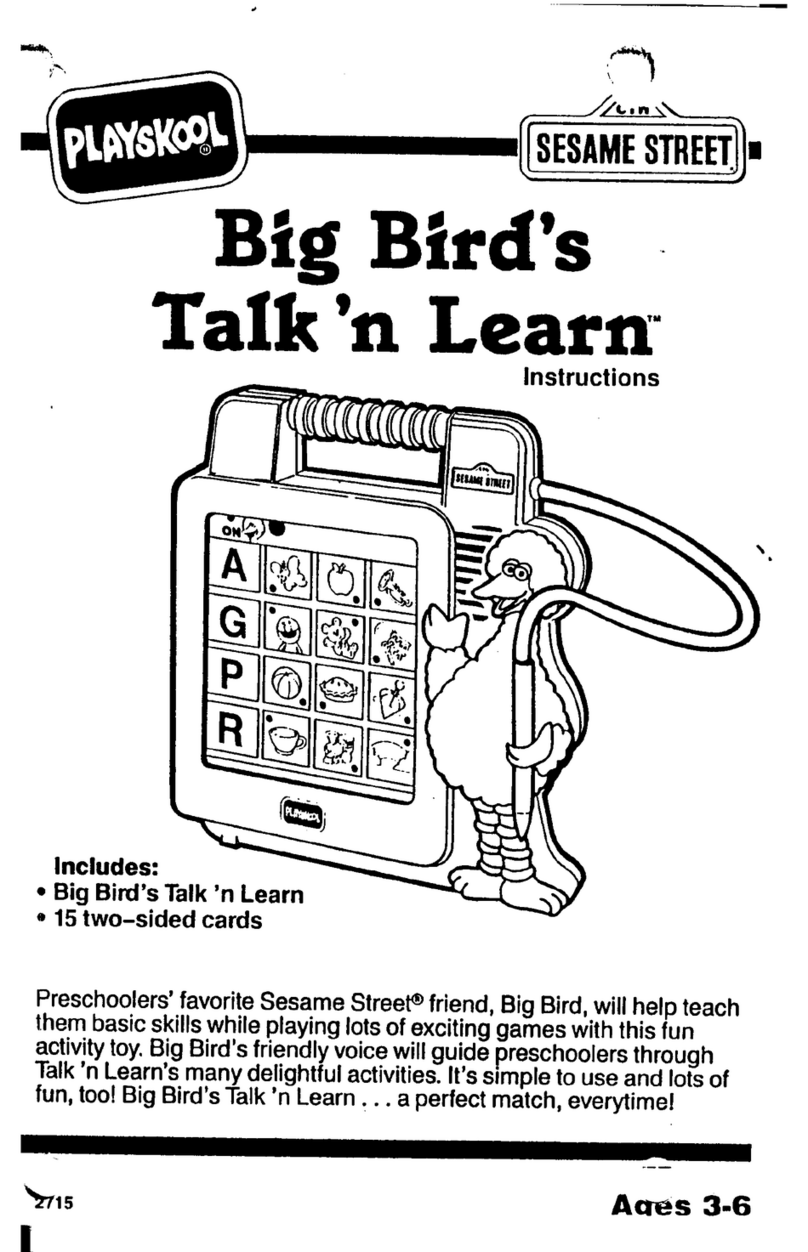 Playskool Big Bird's Talk 'n Learn User manual