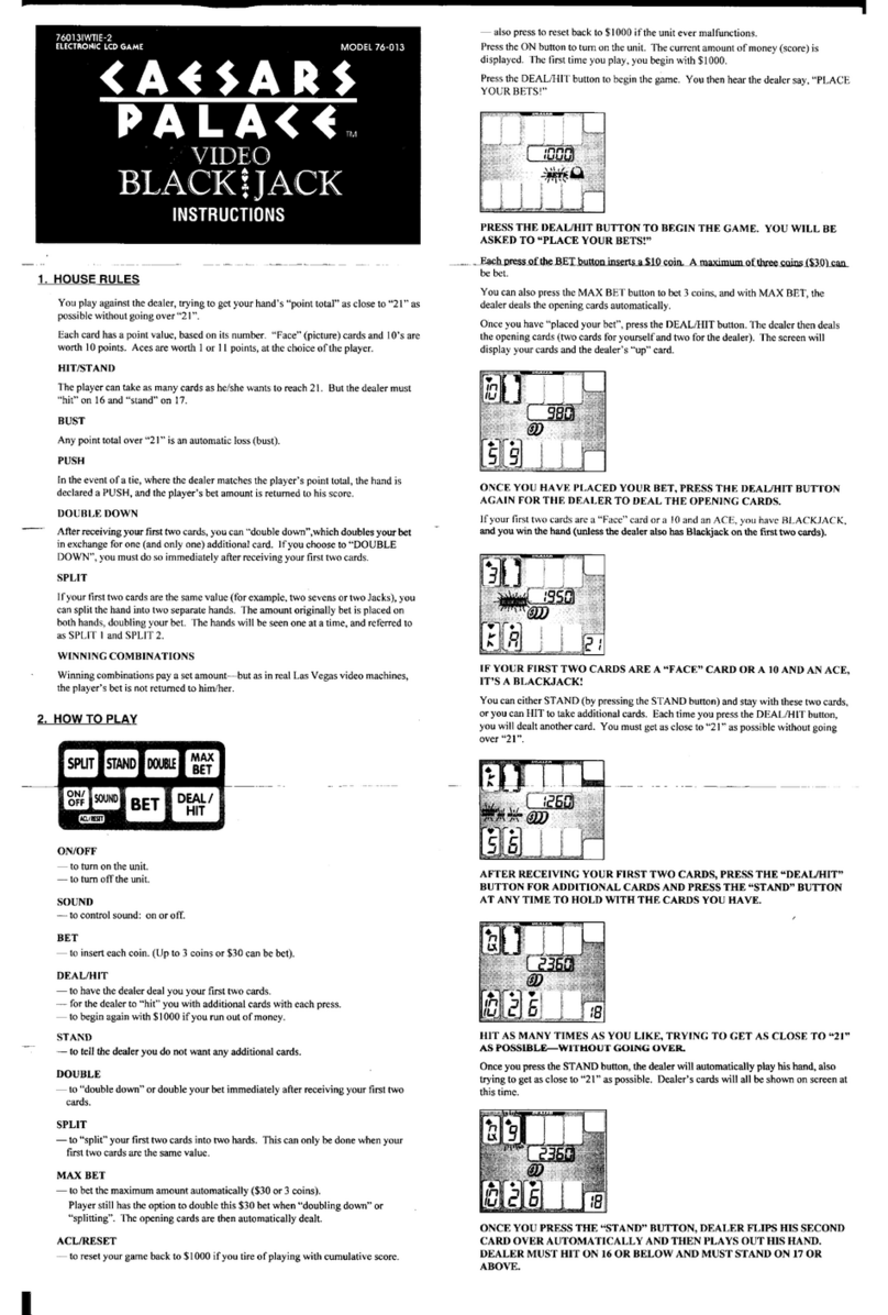Tiger Electronics 76-013 instructions