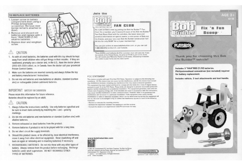 Playskool 6118 User manual Playskool 6118 User manual
