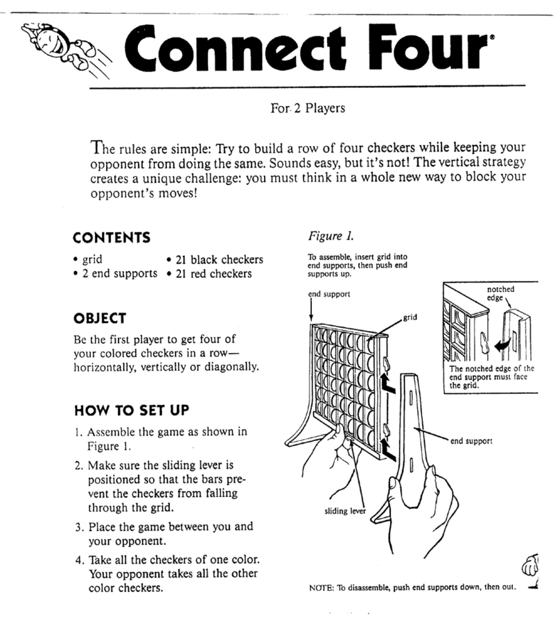 Milton Bradley Connect Four User manual
