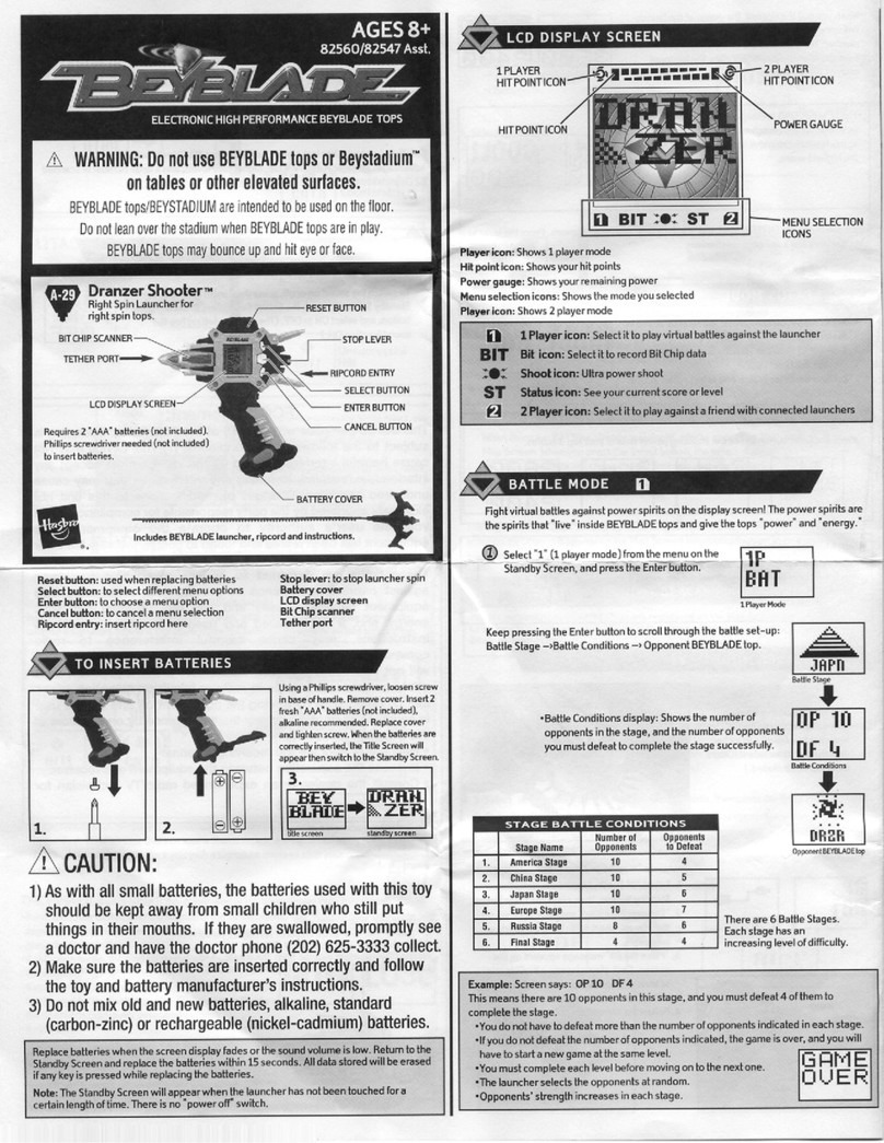 Beyblade Dranzer Shooter User manual Beyblade Dranzer Shooter User manual