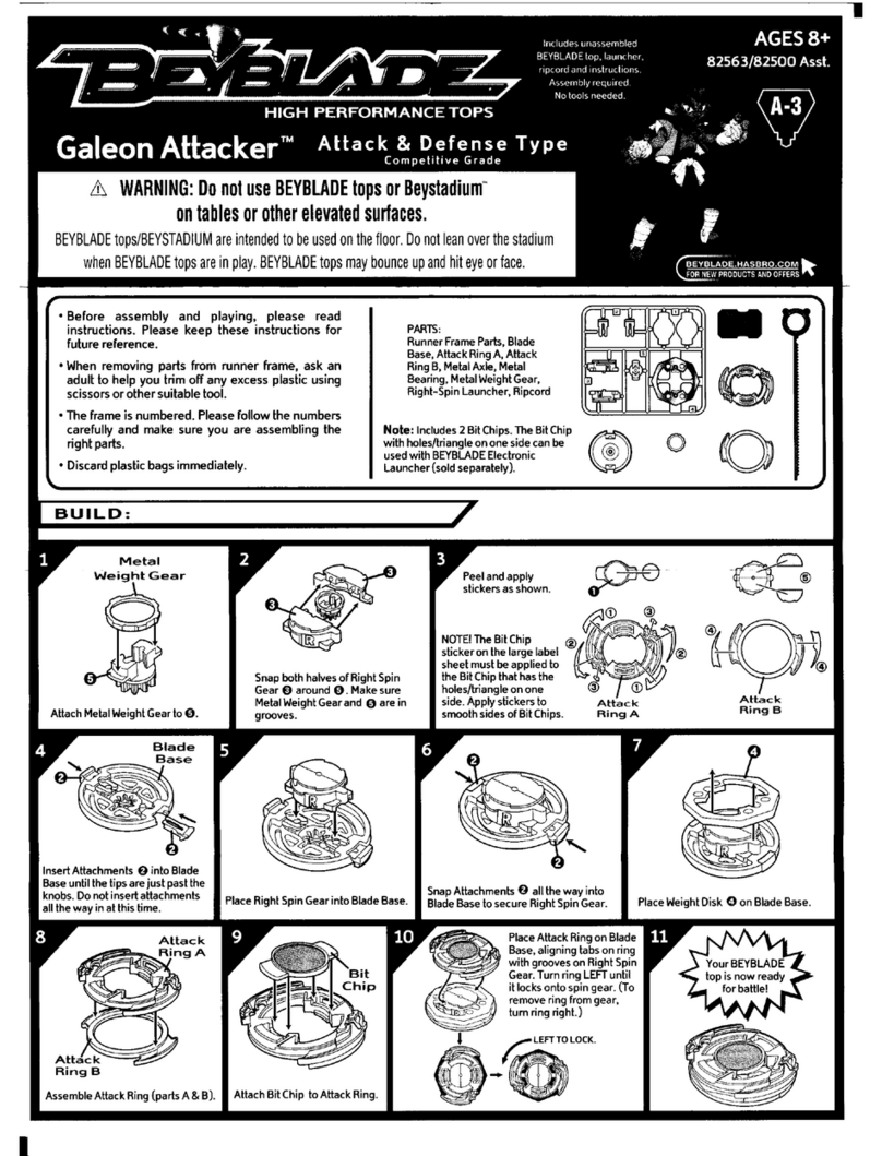 Beyblade Galeon Attacker instructions