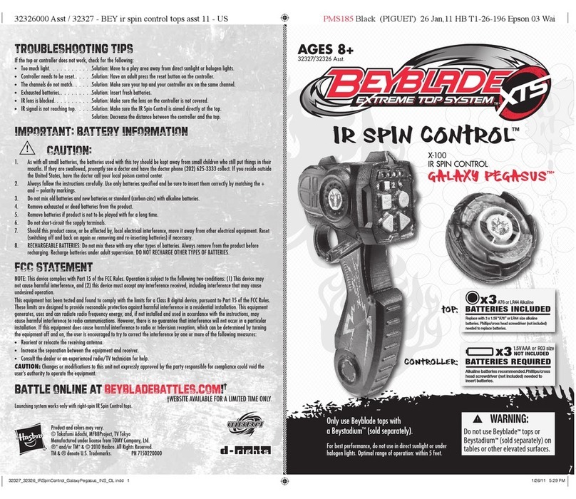 Hasbro X-100 instructions