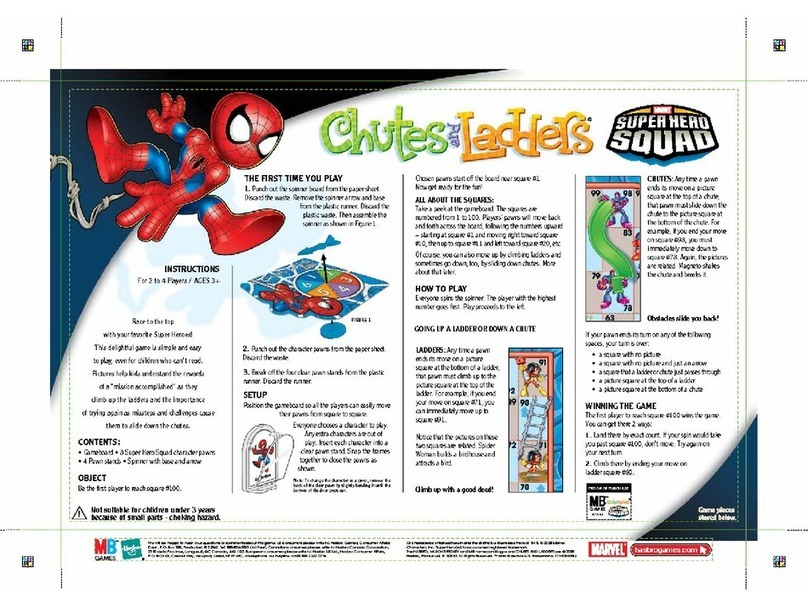 Milton Bradley Chutes and Ladders Super Hero Squad instructions Milton Bradley Chutes and Ladders Super Hero Squad instructions