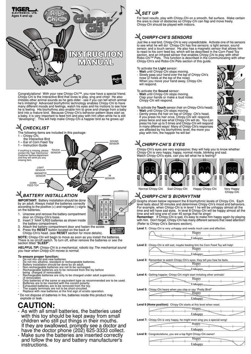 Tiger Electronics Chirpy-Chi User manual