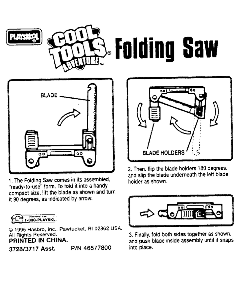 Playskool Folding Saw User manual