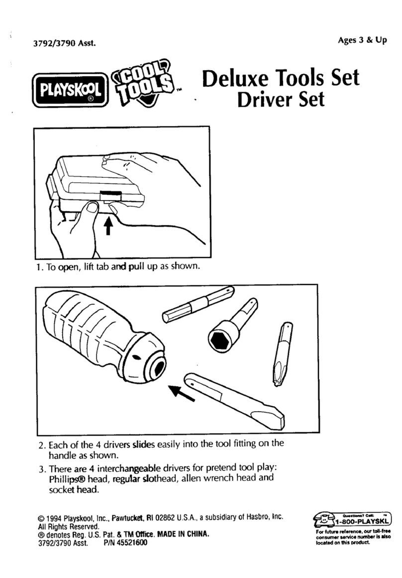 Playskool Deluxe Driver Tools Set User manual Playskool Deluxe Driver Tools Set User manual