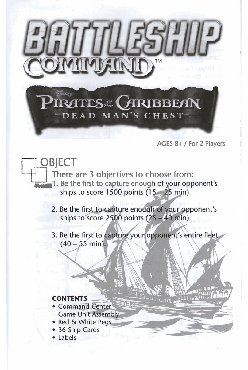 Hasbro Battleship Command Pirates of the Caribbean Dead Man's... instructions