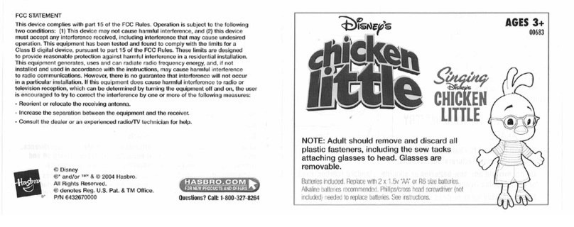 Hasbro Singing Chicking Little User manual