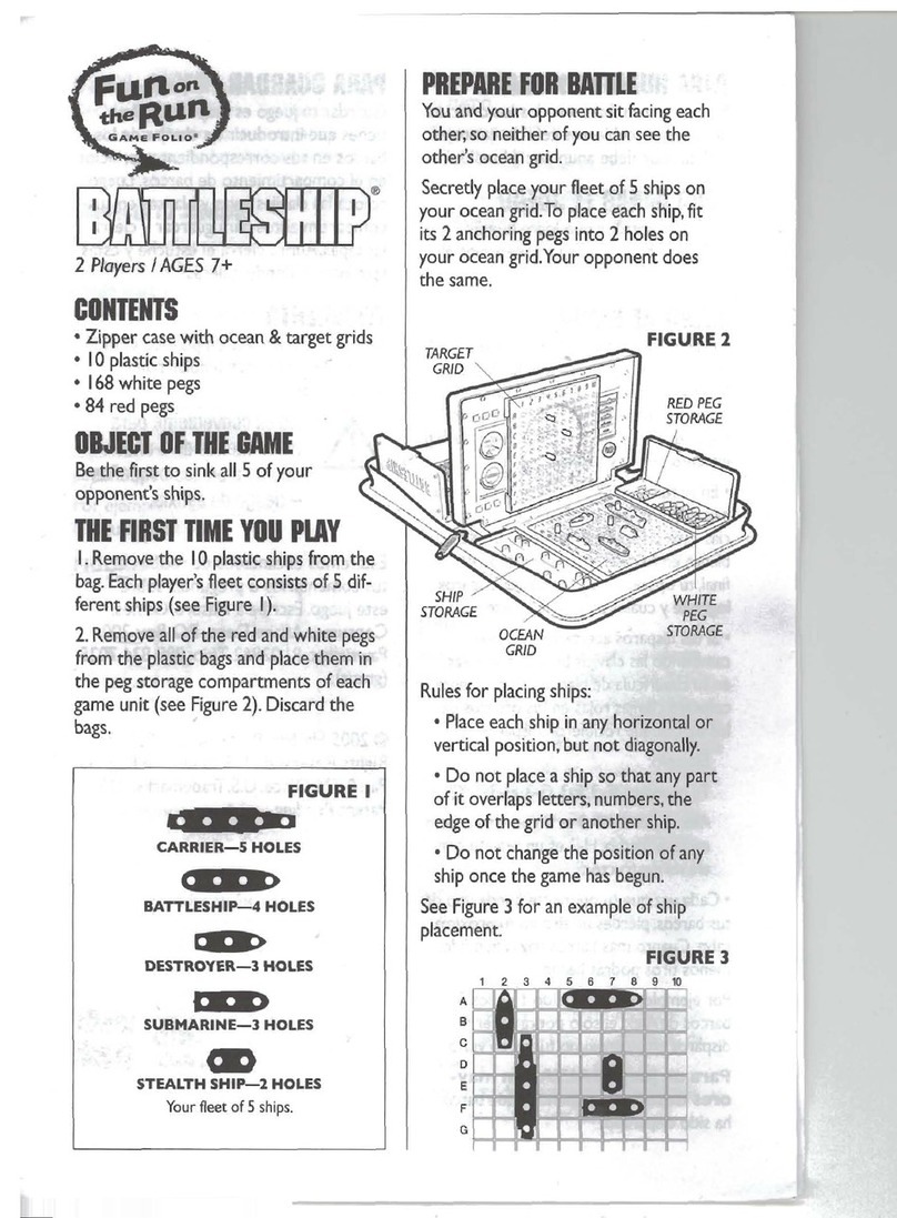 Hasbro Battleship Fun on the Run User manual Hasbro Battleship Fun on the Run User manual