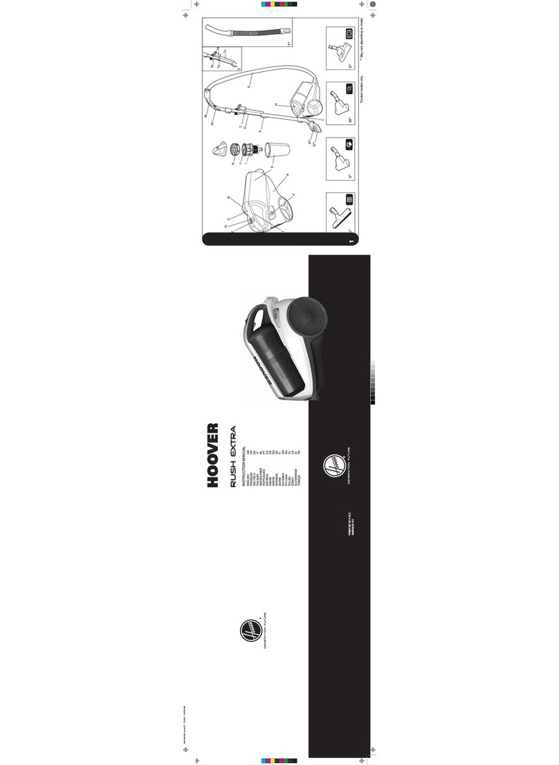 Hoover TRE 1410 User manual Hoover TRE 1410 User manual