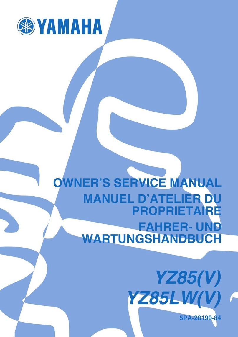 Yamaha YZ85(V) Application guide