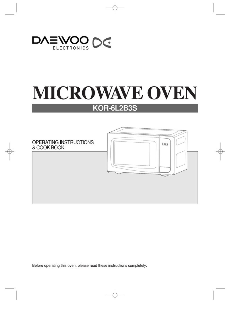 Daewoo KOR-6L2B3S Operating instructions & cook book