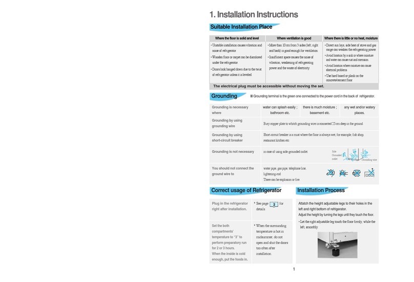 Daewoo FR-631ND installation instructions