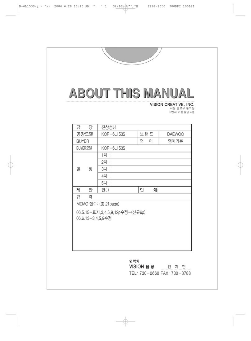 Daewoo KOR-6L153S Assembly Instructions