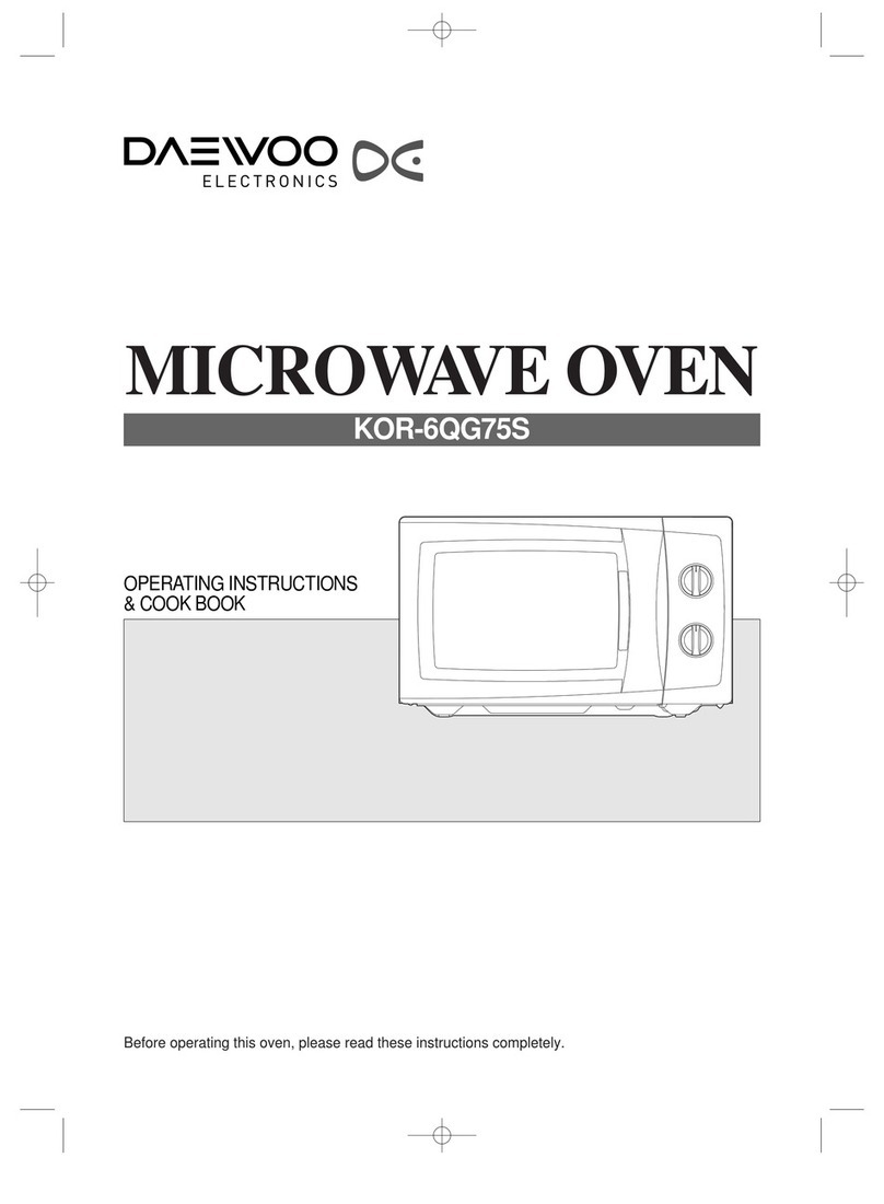 Daewoo KOR-6QG75S Operating instructions & cook book