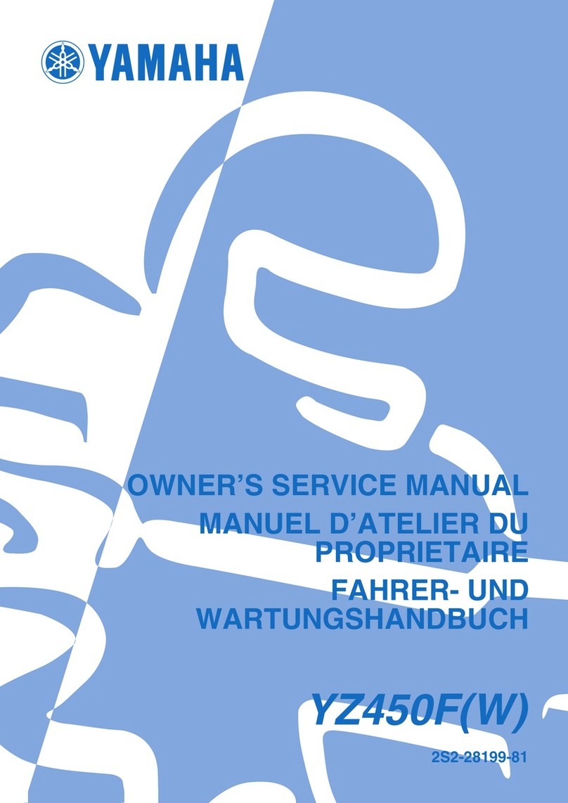 Yamaha YZ450F(W) Owner's service manual