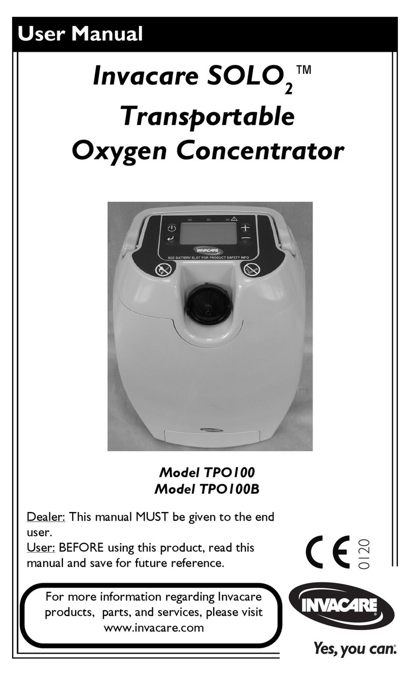 Invacare TPO100 User manual
