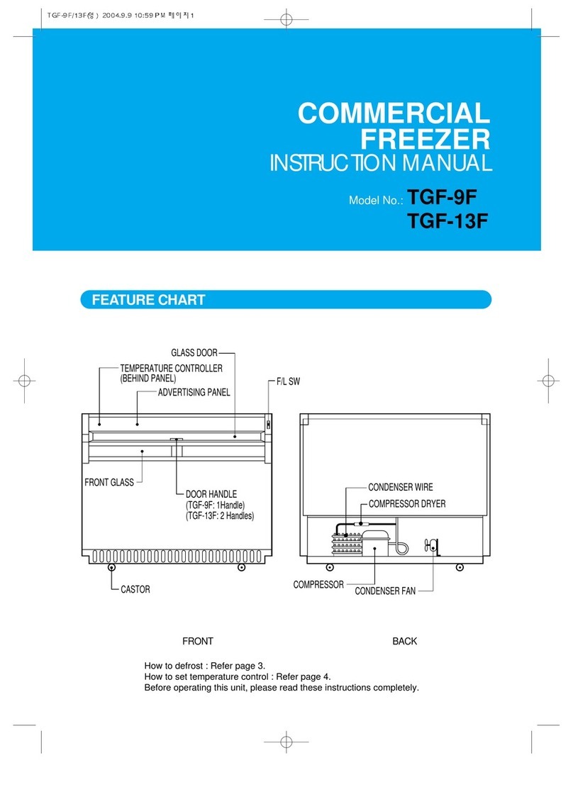 Turboair TGF-13F User manual