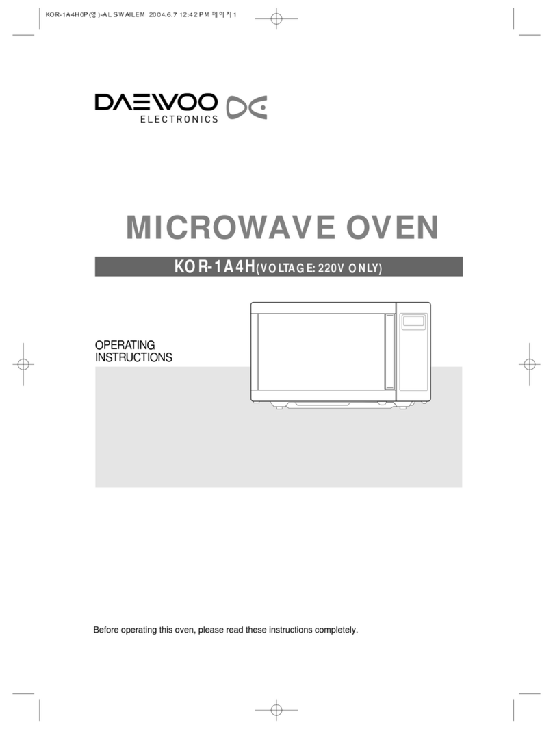 Daewoo KOR-1A4H User manual