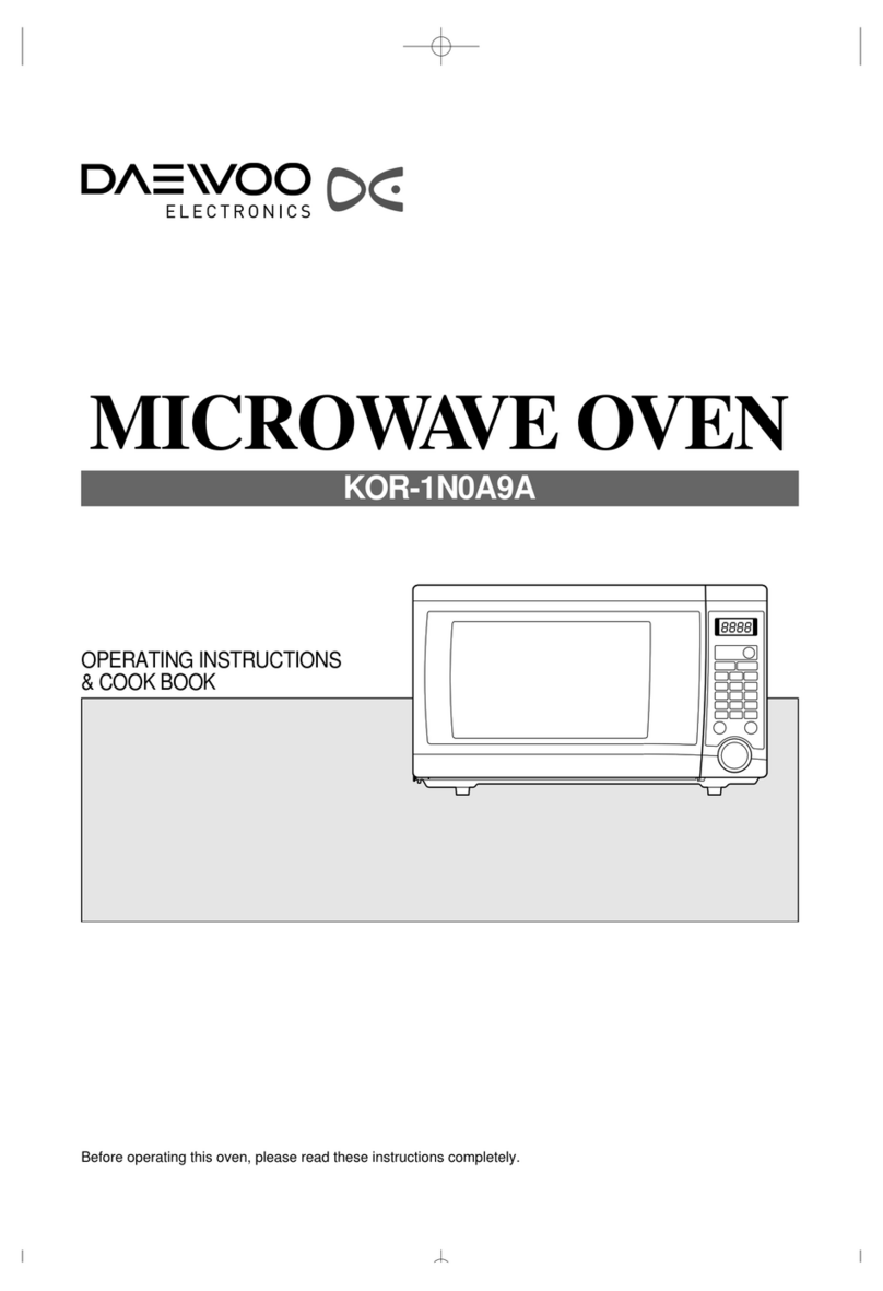 Daewoo KOR-1N0A9A Assembly Instructions